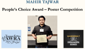 EES PhD Student Mahir Tajwar Receives People's Choice Award