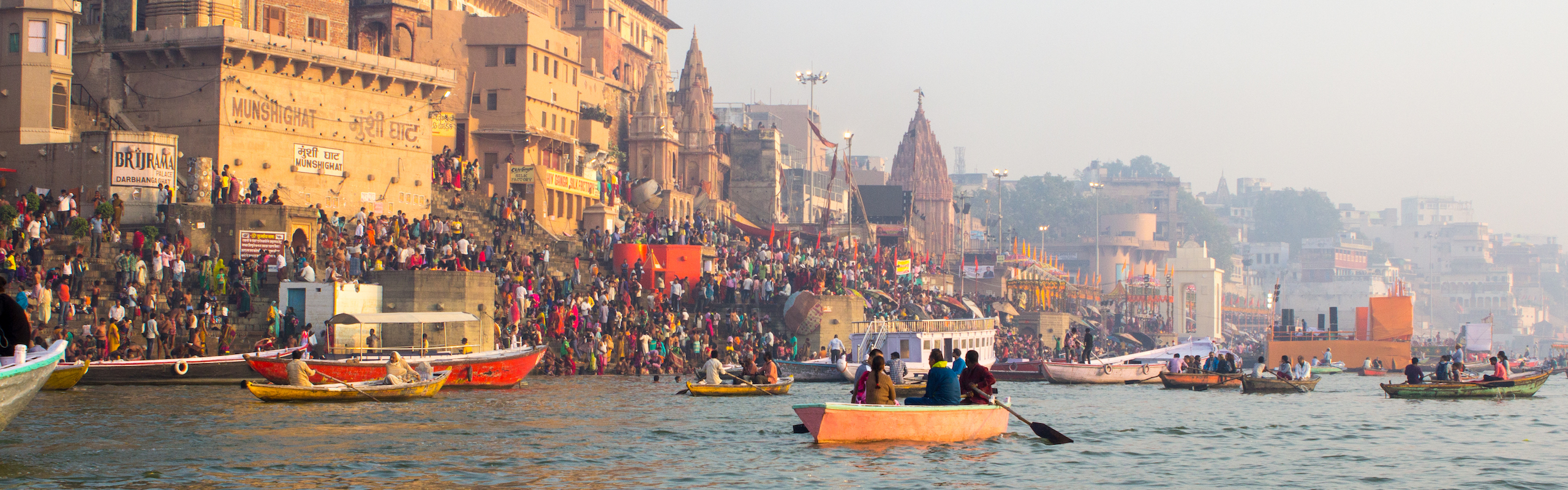 Shot of Diwali festival view from the river
