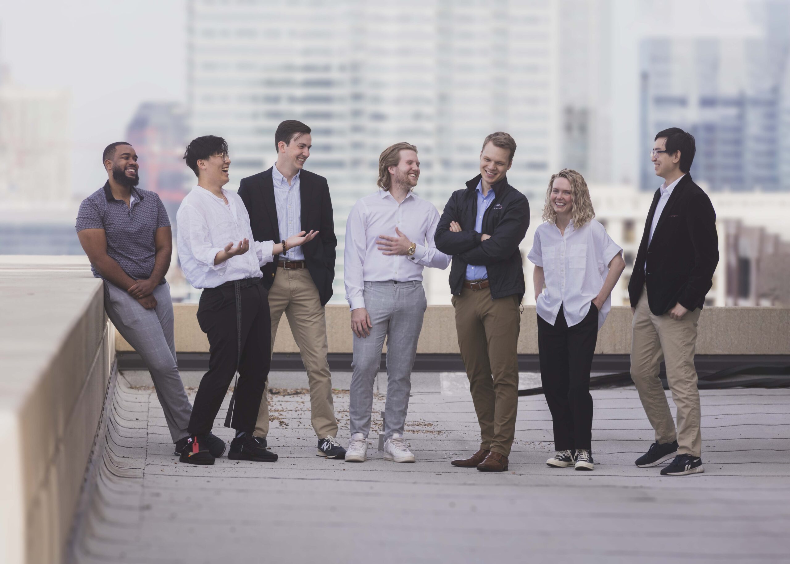 Photo taken by Bryan Fay of the Atmos AI team during their time in the Founder Program Launch Incubator space. 