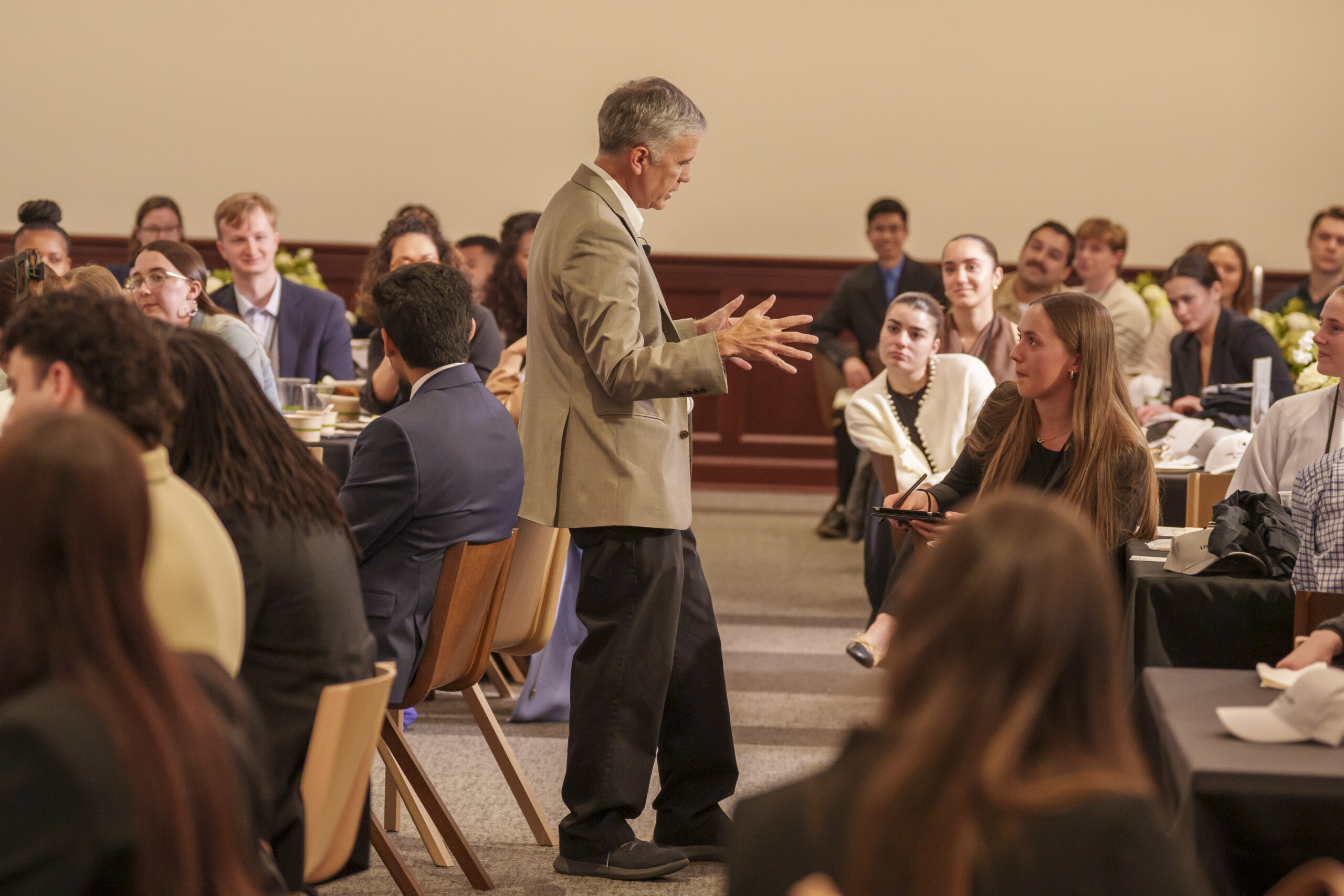 Gen Nakasone interacting with audience