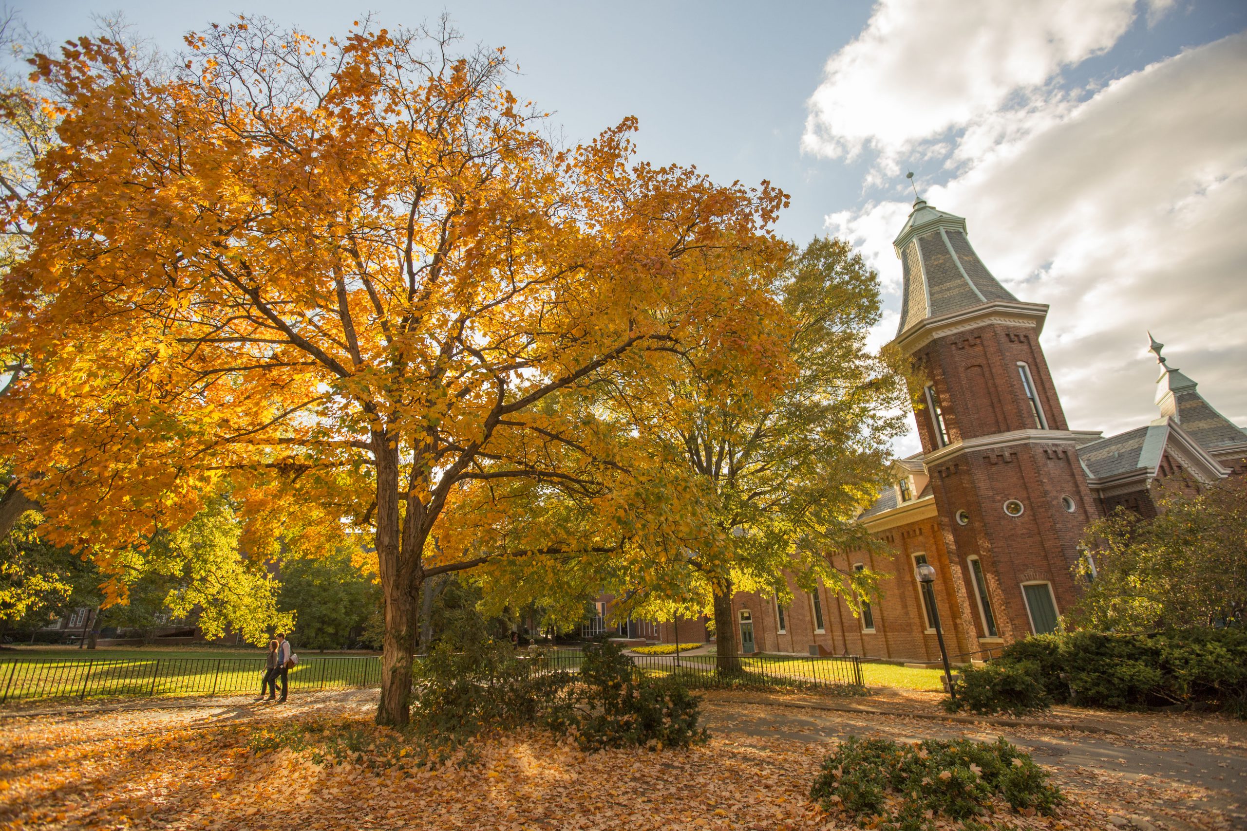 Image of Vanderbilt Campus and The Old Gym in fall