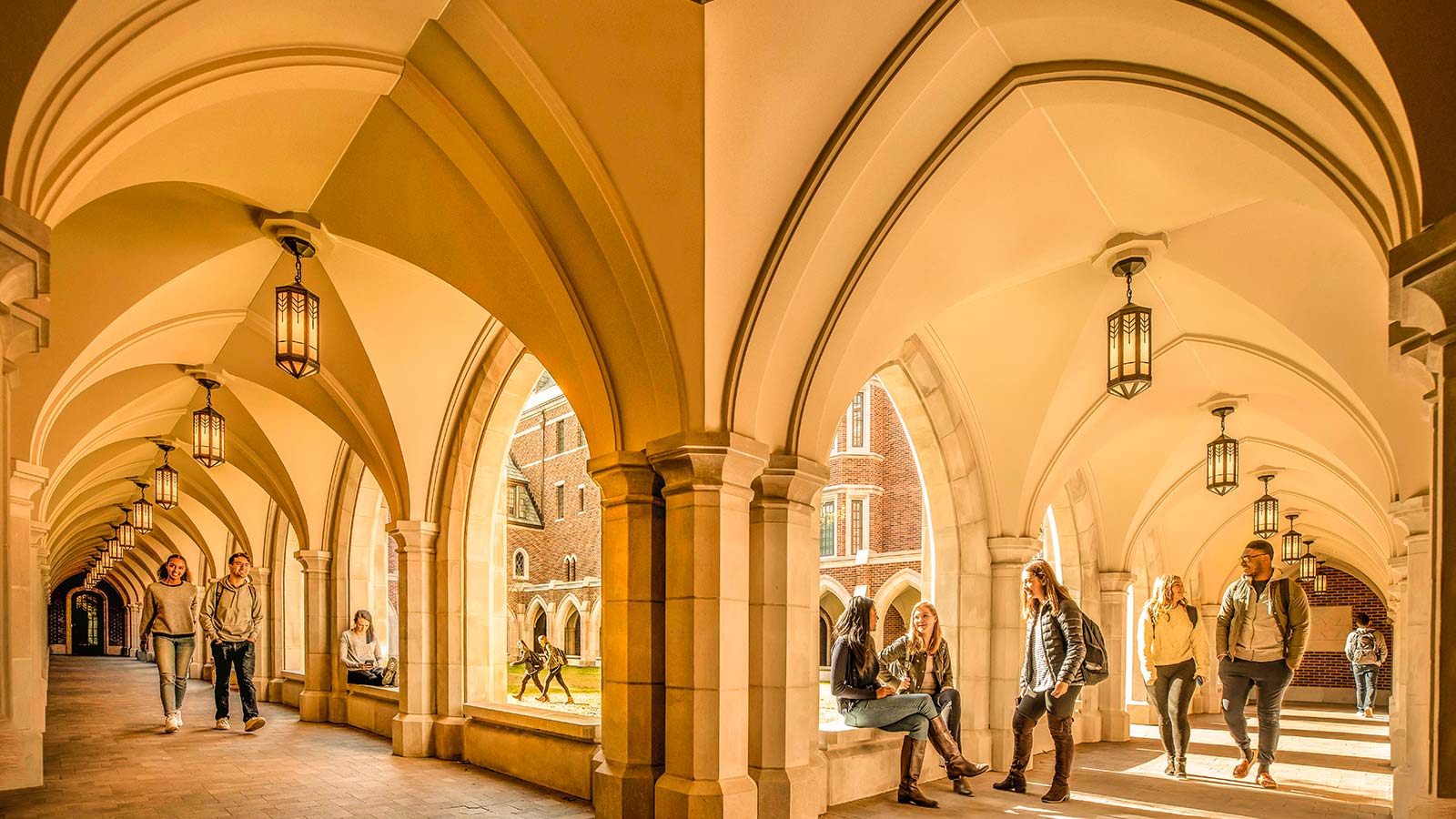 residential colleges architecture with students