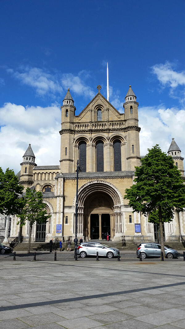 The outside of St. Anne’s Cathedral