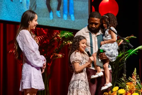Matthew Nettles' daughter announces at Match Day that her dad is matched with Vanderbilt University Medical Center. (Vanderbilt)