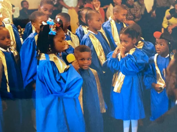 Malcolm Travis Brown in church choir as a child (Submitted photo)