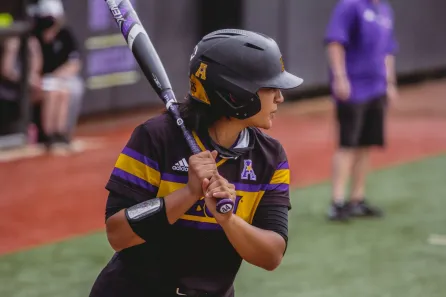 Keira Claessen-Womack playing softball at East Carolina University (Submitted photo)