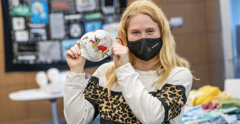 Fashion with function: Students express themselves through their masks
