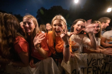 First-year, transfer and Next Steps students officially began their journey as members of the Vanderbilt University community during Founders Walk on Aug. 21.