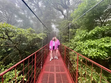 Grace Locke and her roommate at Monteverde Cloud Forest in Costa Rica (Submitted photo)