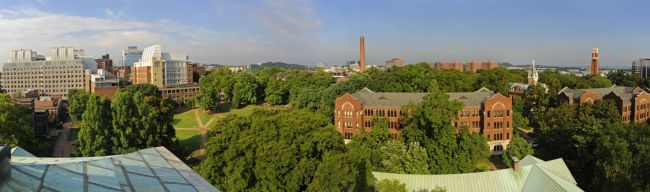 Aerial view of Vanderbilt campus