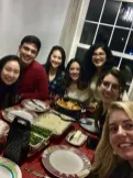 Kavya Sharman at Friendsgiving with fellow students in 2018 (Submitted photo)