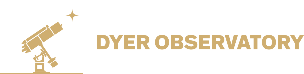 logo featuring an image of a telescope, Dyer Observatory Vanderbilt University