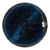 composite chart of the evening sky in Brentwood, TN in January 2024