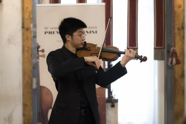 Kingston Ho traveled to the highly competitive Premio Paganini competition in Genoa, Italy, in October 2021. (Submitted photo)