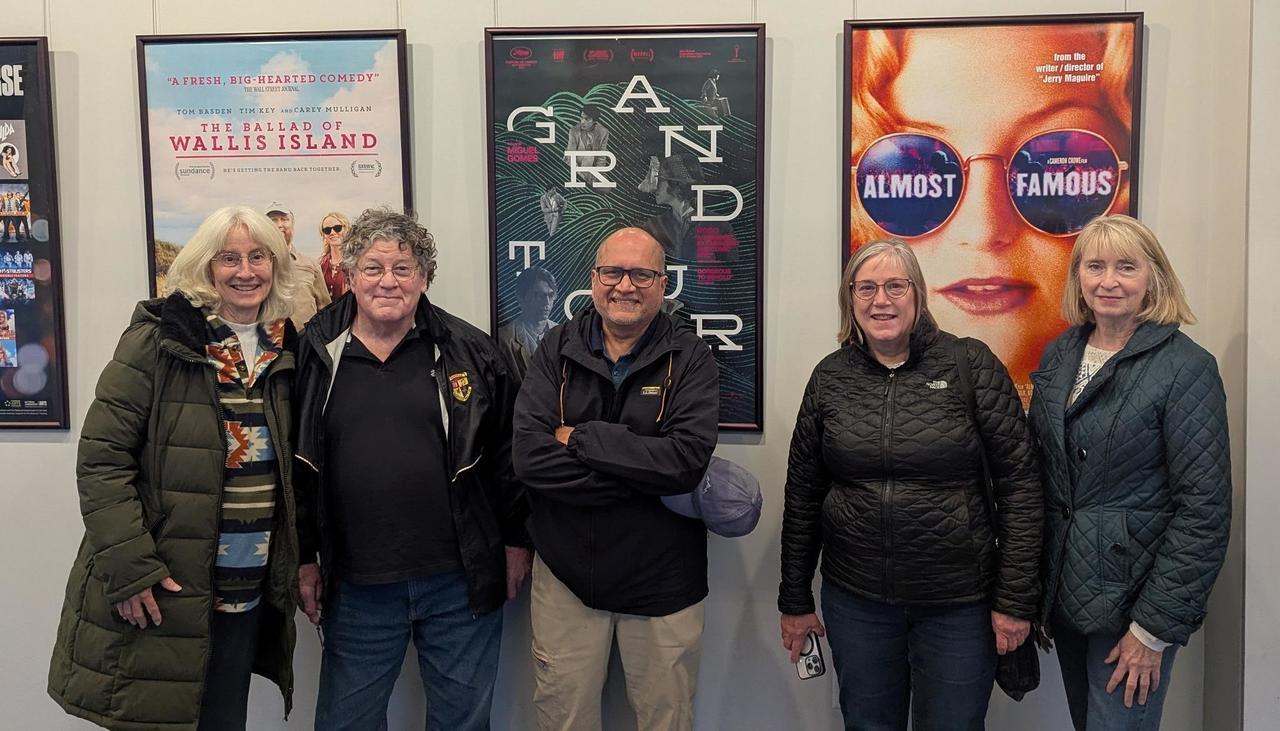 Photo of group at movie theater