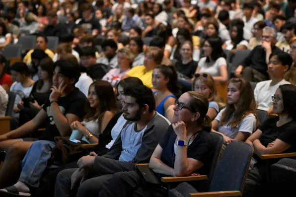 The Lawson Lecture featuring author Monica Guzman takes place in Langford Auditorium. (Vanderbilt University)