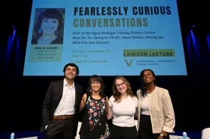 The Lawson Lecture featuring author Monica Guzman takes place in Langford Auditorium. (Vanderbilt University)