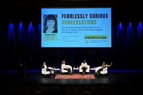 The Lawson Lecture featuring author Monica Guzman takes place in Langford Auditorium. (Vanderbilt University)