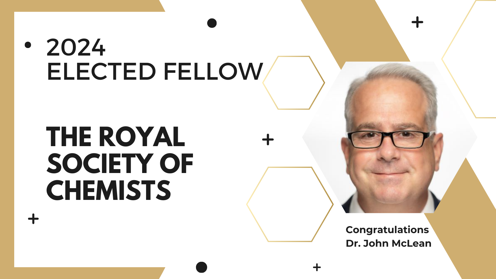 John McLean elected as a 2024 Fellow of the Royal Society of Chemists (UK)