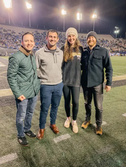 Bass Military Scholars at a Commodores football game (Submitted photo)