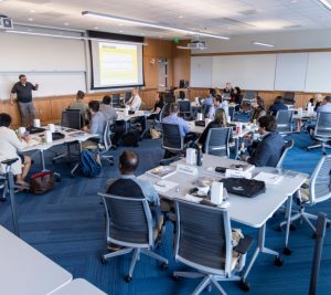 Pictured: Vanderbilt Business MMHC class of 2024 in classroom