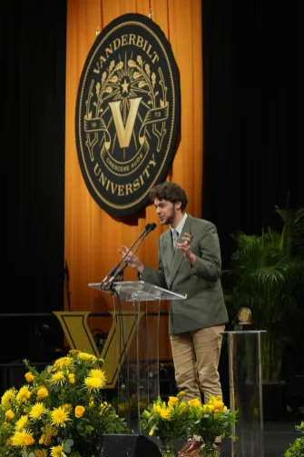 Christian faith student speaker Dylan Kistler