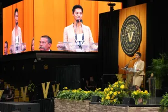 Graduate and professional student representative Carcia Carson