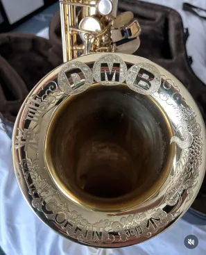 Jeff Coffin donated a special saxophone to the Rock & Roll Hall of Fame with engravings highlighting his life experience. (Submitted photo)