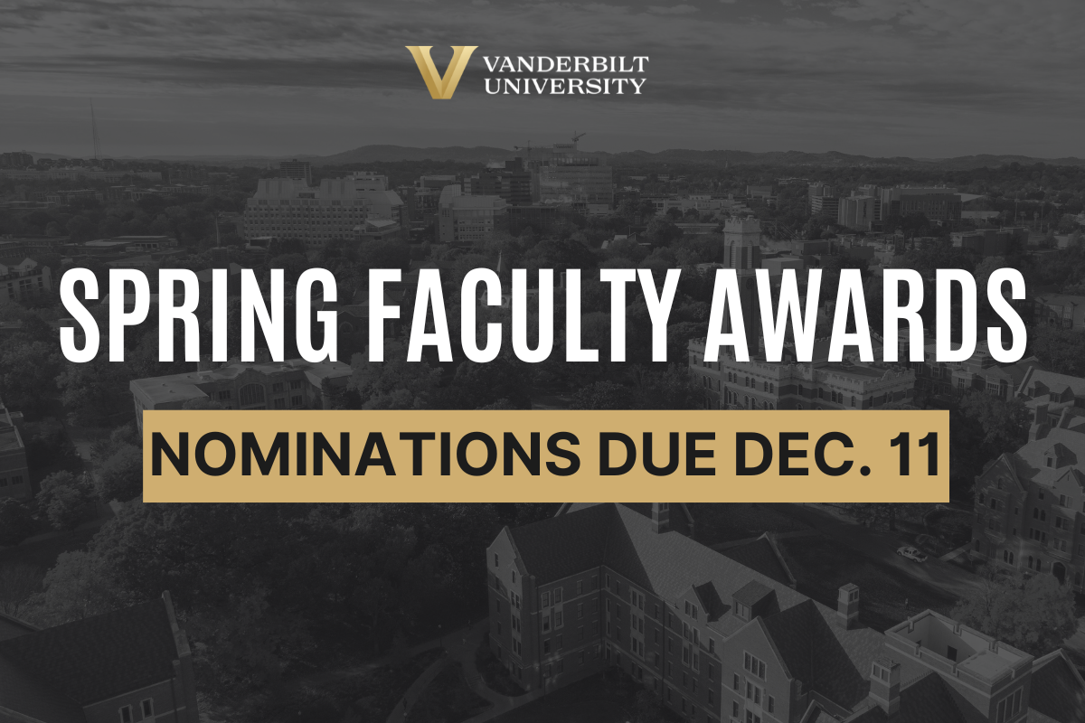 Nominations open for spring faculty awards