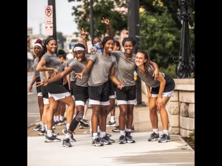 Jordyn Cambridge and her teammates after a hard workout. (Submitted photo)