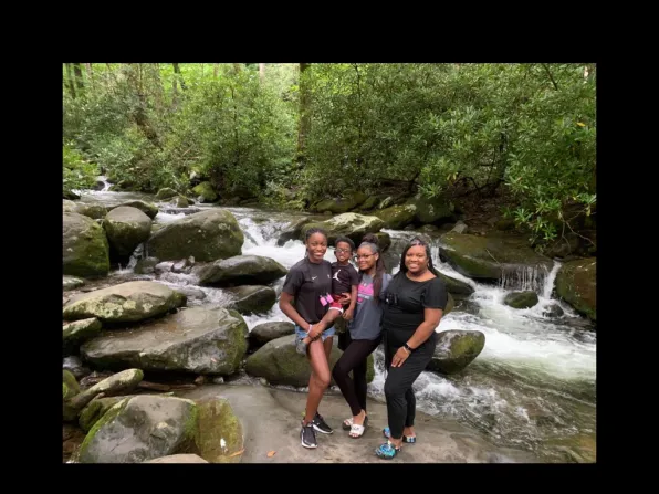 Jordyn Cambridge and family touring the Great Smoky Mountains National Park. (Submitted photo)