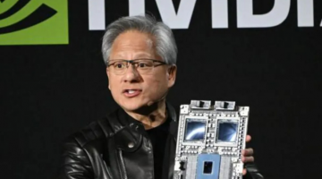 Pictured: Shares in chipmaker Nvidia have fallen since the start of this year