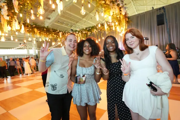 Students and families celebrate on Graduates Day. (Harrison McClary/Vanderbilt)