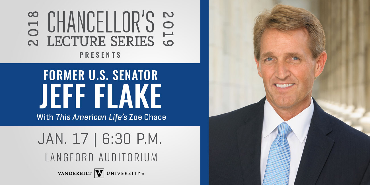 Chancellor's Lecture Series featuring Jeff Flake