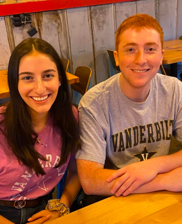 Evelyn Marx and her brother Murray, who inspired her to apply to Vanderbilt (Submitted photo)