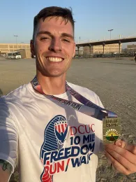 Ryan Thomas runs the Heroes Marathon in Missouri. (Submitted photo)