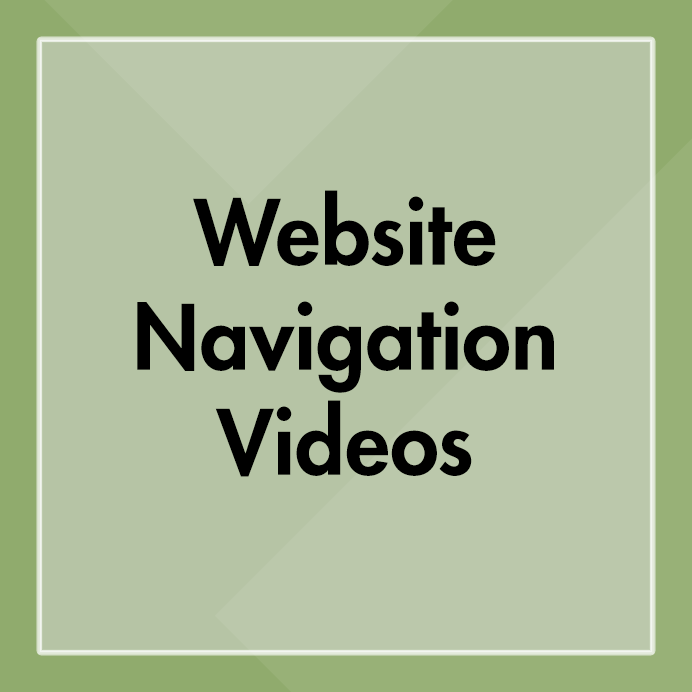 website navigation videos