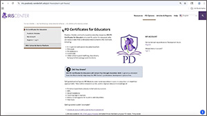 earning a pd certificate for educators