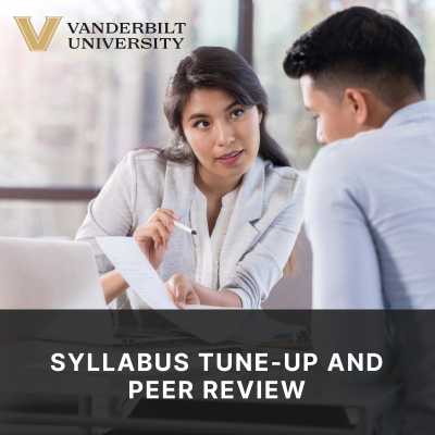 Syllabus Tune-Up and Peer Review