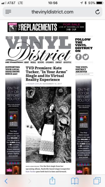 Scheer built a virtual reality experience for several musicians, including Nashville artist Kate Tucker.