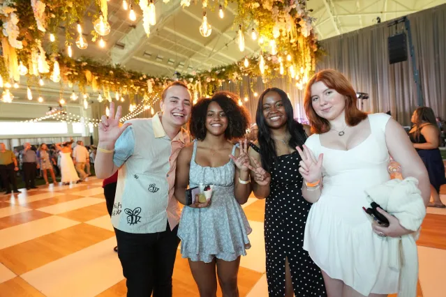 Students and families celebrate on Graduates Day. (Harrison McClary/Vanderbilt)