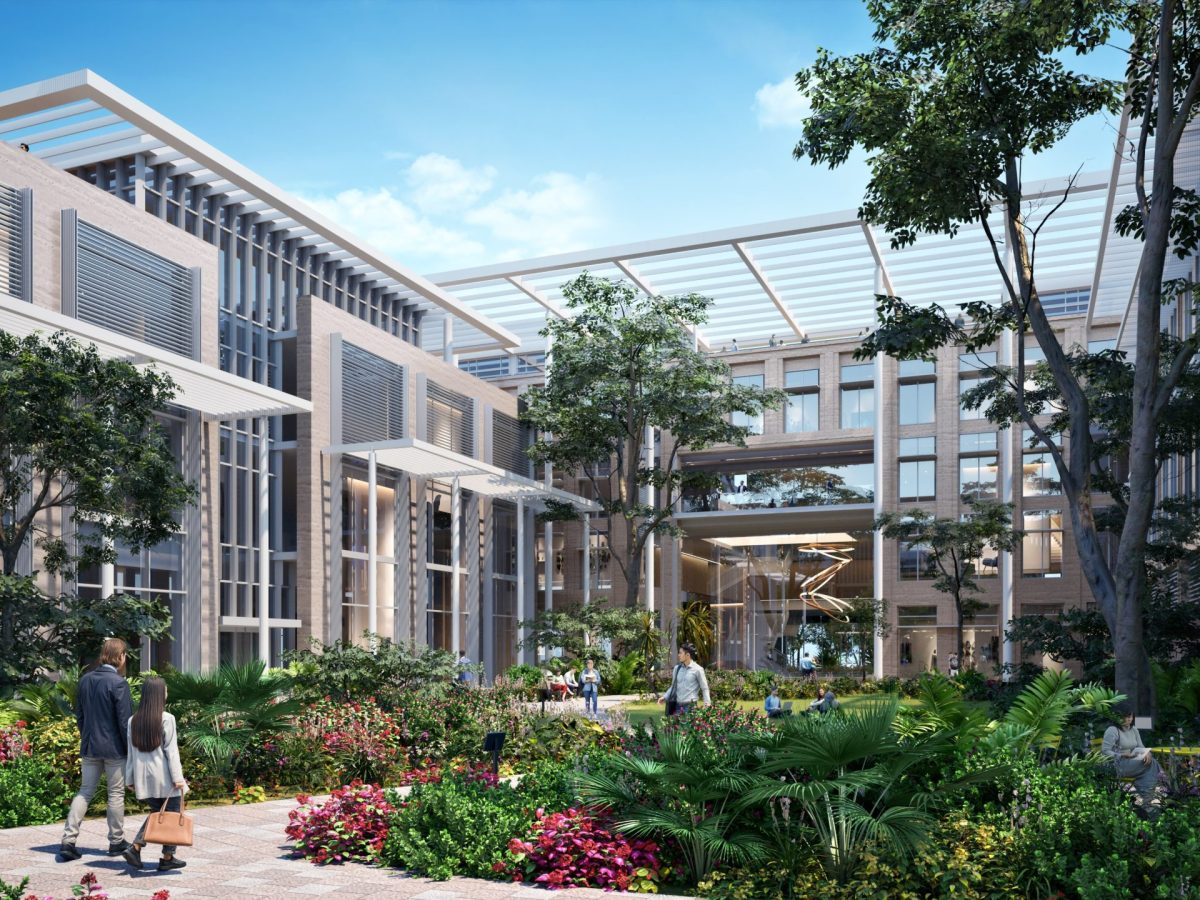 View looking north to Academic & Innovation Building