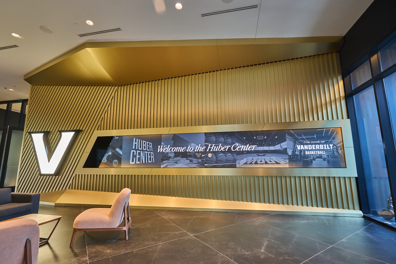 Lobby of the new Huber Center for Vanderbilt basketball. 