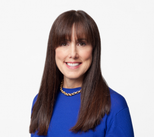 Pictured: a headshot of Maria Renz, the keynote speaker for Vanderbilt Business' 2024 Commencement.