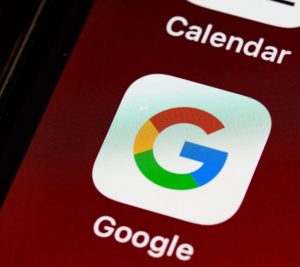 Pictured: A section of a phone showing the Google application is shown as a representation of the antitrust trial.