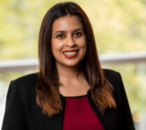 Pictured: Sruthi Thatchenkery in her Vanderbilt Business headshot.