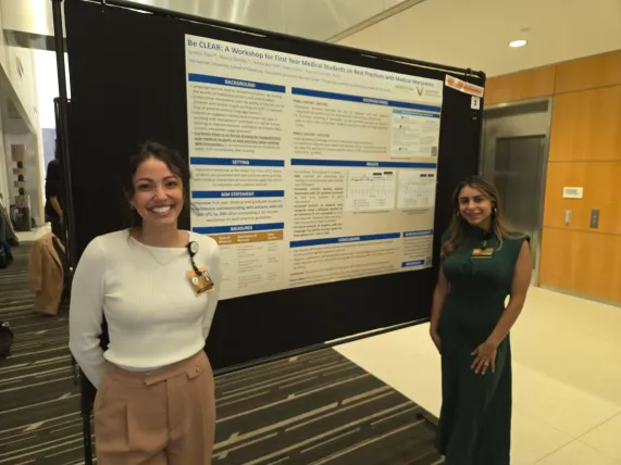 Jessica Quintos Day and classmate Yanelis Diaz Greenberg presenting their quality improvement project (Submitted photo)