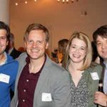 Left to right: Rachel Bradley, BS’04, MBA’08, and Scott Bradley; Jon Duncan, MBA’08; Alison Milton and Sam Milton, MBA’08; and Philip Rudolph, MBA’08, attend Friday’s Owen Reunion Reception.