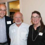 Left to right: Ann Olsen, MMgmt’73, MA’77; Tom Wilson, MMgmt’73; Peter Heidenreich, MMgmt’73; Sherrie Connelly, MMgmt’73; and John Dixon, MMgmt’73, catch up at Owen Reunion.