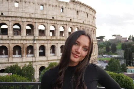 Julia Red Wing in Rome, Italy, during her Gilman Scholars study abroad trip (Submitted photo)